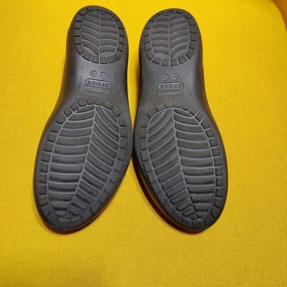 Crocs Kadee Slingback Comfort Black Casual Flats Slip On Women's Size 10 - Picture 8 of 9